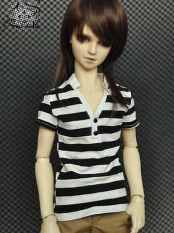 BJD Clothes Male/Female stripe shirt for SD/MSD/70CM Ball-jointed Doll