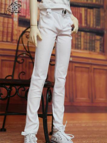 BJD Clothes White Trousers for 70cm/SD/MSD Ball-jointed Doll