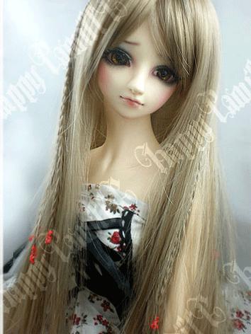 BJD Fine Queue Golden Wig  for SD Size Doll Ball-jointed doll