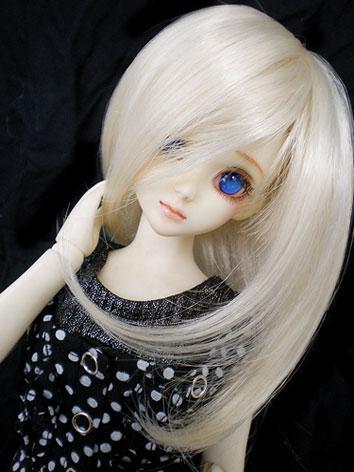 BJD Adducent straight hair  Wig for MSD Size Doll Ball-jointed doll