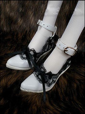Bjd Female Black Lace High-heeled Shoes for SD Ball-jointed Doll
