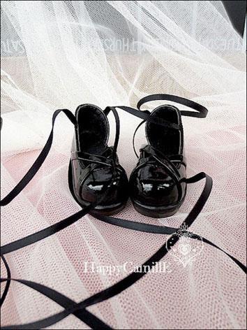 Bjd Black Shoes With Ribbon for SD/MSD Ball-jointed Doll