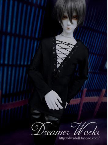 BJD Clothes Black Jacket Boy for 70cm/SD/MSD Ball-jointed Doll