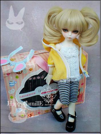 BJD Clothes Yellow Towel Costume Set for Yo-SD Ball-jointed Doll
