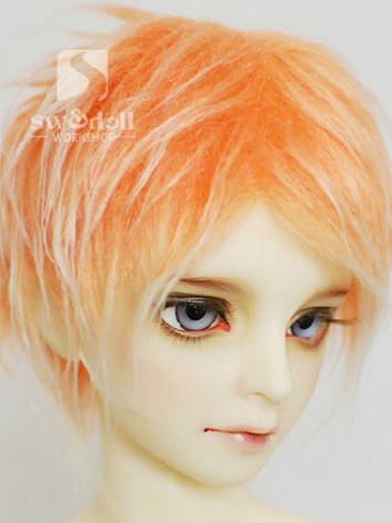 BJD Wool Wig Orange 85 for SD/MSD/YO-SD Size