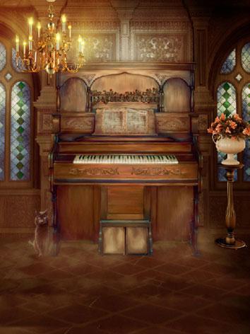 BJD Background/Scenery/Backdrop Piano Photography Settings y1506 Ball-jointed Doll