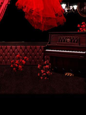 BJD Background/Scenery/Backdrop Magnificent Piano Photography Settings y3142 Ball-jointed Doll