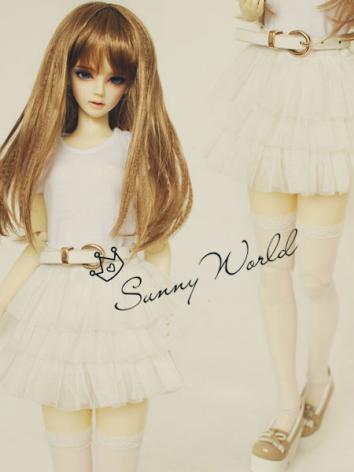 BJD Clothes Black/White Layered Skirt for SD Ball-jointed Doll