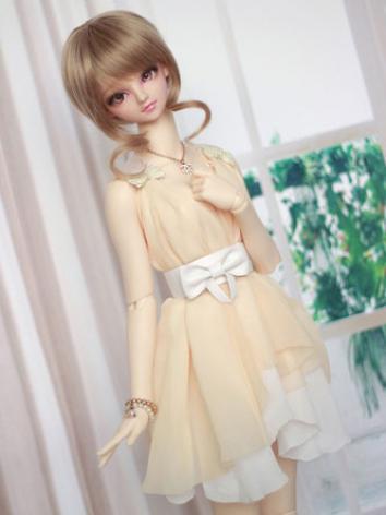 BJD Clothes Light Yellow Dress【Linglong】for SD16 Ball-jointed Doll