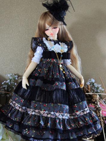BJD Clothes Black&White Dress Suit 【CAROL】 for SD/MSD Ball-jointed Doll