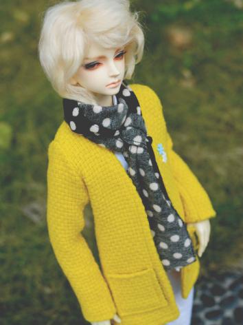 BJD Clothes Yellow Sweater Coat A120 for SD/70cm Size Ball-jointed Doll