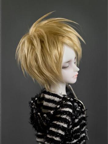 【Limited Edition】BJD 1/4 Grey Golden Short Wig WG41035 for MSD Size Ball-jointed Doll