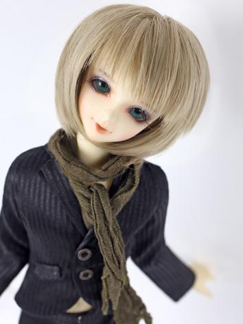 【Limited Edition】BJD 1/4 Light Gold Short Wig WG44007 for MSD Size Ball-jointed Doll