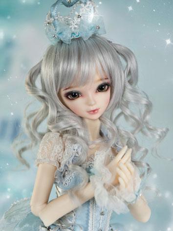 【Limited Edition】BJD Girl 1/4 Silver & Grey Angel Curl Hair Wig WG42024 for SD Size Ball-jointed Doll
