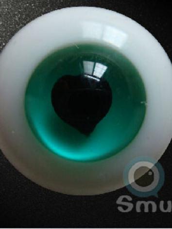 Eyes Heart Pupil 14mm/16mm/18mm/20mm Green Eyeballs Q-07 for BJD (Ball-jointed Doll)