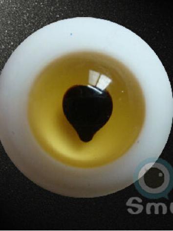 Eyes Heart Pupil 14mm/16mm/18mm/20mm Yellow Eyeballs Q-08 for BJD (Ball-jointed Doll)