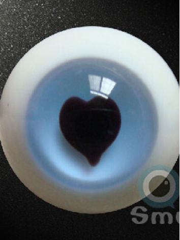 Eyes Heart Pupil 14mm/16mm/18mm/20mm Blue Eyeballs Q-04 for BJD (Ball-jointed Doll)