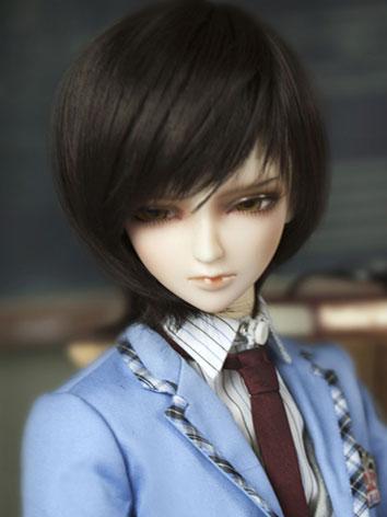 【Limited Edition】BJD Girl 1/3 Black Short Wig WG34027 for SD Size Ball-jointed Doll
