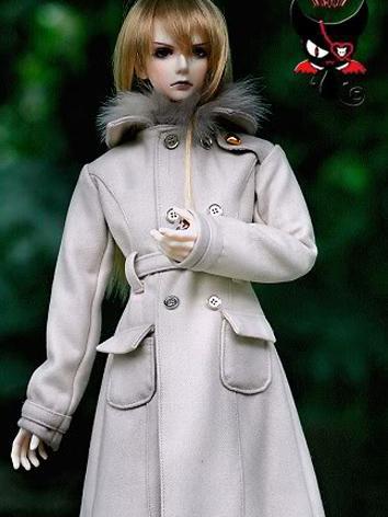 BJD Clothes Boy Long Coat for MSD/SD/SD17/70cm Size Ball-jointed Doll
