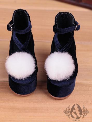 【Limited Edition】Bjd Shoes 1/3 navy platform shoes with brushy ball SH315032 for SD Size Ball-jointed Doll