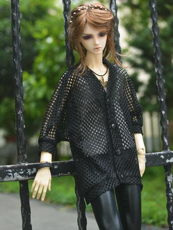 BJD Clothes Black Cardigan A131 for MSD/SD/70cm Size Ball-jointed Doll