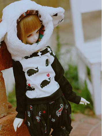 BJD Clothes Girl/Boy Cute Rabbit Suit for MSD Ball-jointed Doll