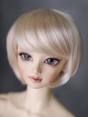 BJD Boy/Girl Wigs Gold Short Hair for SD Size Ball-jointed Doll