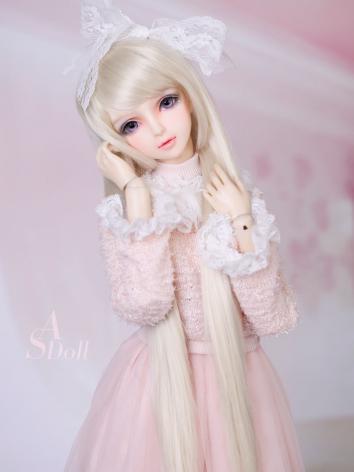 【Limited Edition】BJD Girl 1/3 youth bjd long straight wig/light golden WG315042 for SD Size Ball-jointed Doll
