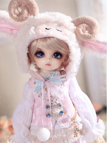 【Limited Edition】Bjd 1/6 baby retro fullset Dress/ Kawai lamb CL6150430 for YSD Ball-jointed Doll