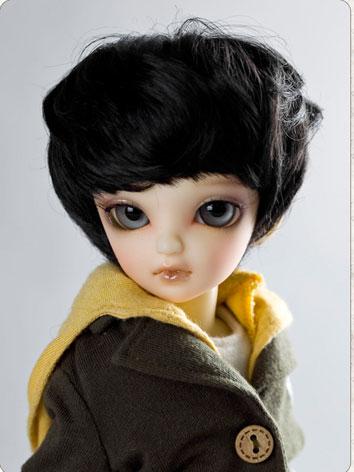 【Limited Edition】BJD Wig 1/6 Black angelic curly hair and curly wig WG61005 for YO-SD Size Ball-jointed Doll