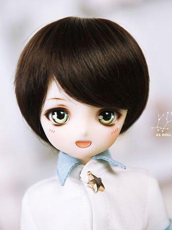 【Limited Edition】BJD Wig 1/6 British short curl wig(Black) WG613122 for YO-SD Size Ball-jointed Doll