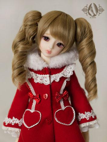 【Limited Edition】BJD Wig 1/6 Flaxen Brown Curly Hair WG64017 for YO-SD Size Ball-jointed Doll
