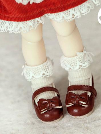 【Limited Edition】Bjd Shoes 1/6 sweet dancy shoes(brown) SH613124 for YO-SD Size Ball-jointed Doll