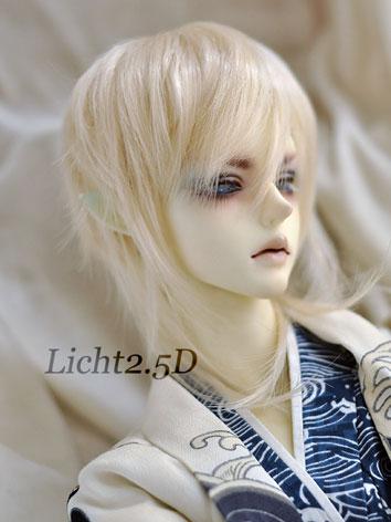 BJD Boy/Girl Gold Short Wig for SD/MSD/YSD Size Ball-jointed Doll