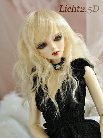 BJD Girl Gold Curly Wig NO.04 for SD/MSD/YSD Size Ball-jointed Doll