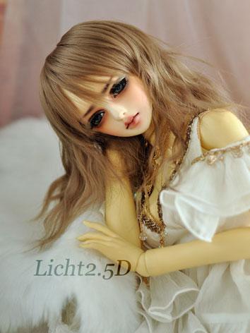 BJD Girl Brown Curly Wig NO.04 for SD/MSD/YSD Size Ball-jointed Doll