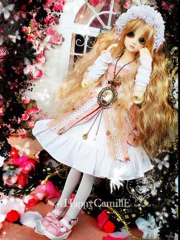 BJD Clothes Pink Dress for MSD Ball-jointed Doll