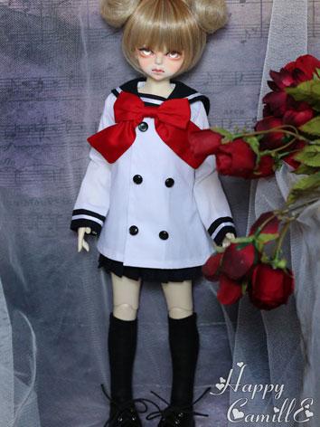 BJD Clothes Girl Sailer Suit for MSD/YSD Ball-jointed Doll