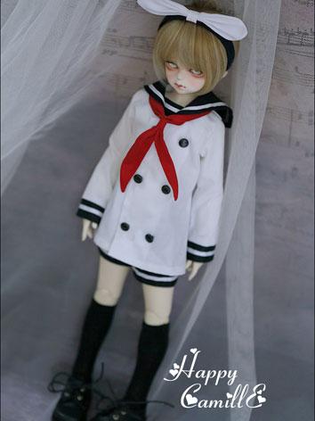 BJD Clothes Boy Sailer Suit for MSD/YSD Ball-jointed Doll