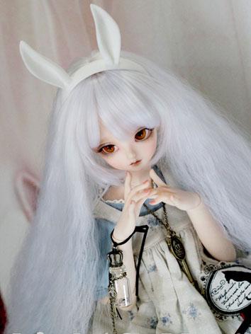 BJD Girl White Wig 034 for SD/MSD/YSD Size Ball-jointed Doll
