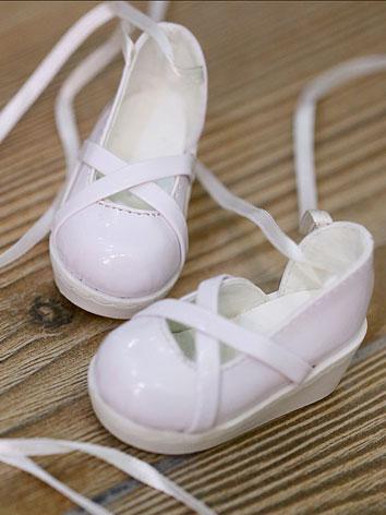 Bjd Girl Princess White Shoes for SD/MSD Ball-jointed Doll