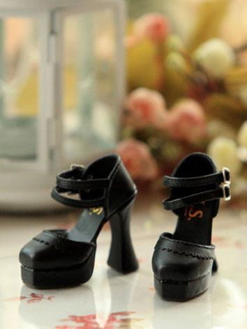 Bjd Girl Black High-heel Shoes for SD Ball-jointed Doll