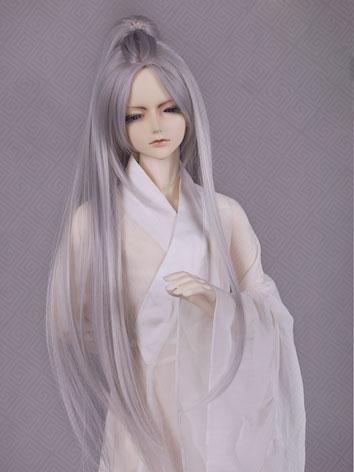 【Limited Edition】BJD 1/3 Grey ancient center part long Wig WG315071 for SD Size Ball-jointed Doll