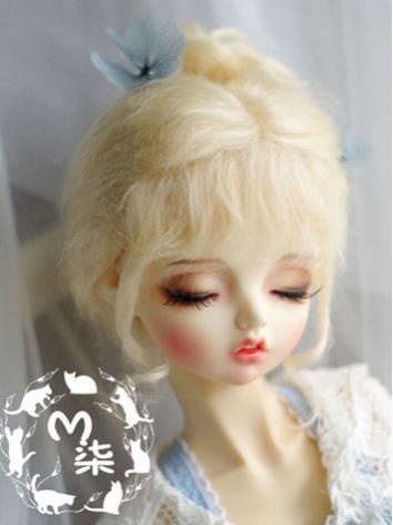 BJD Wig Girl Light Gold Wig for SD/MSD/YSD Size Ball-jointed Doll