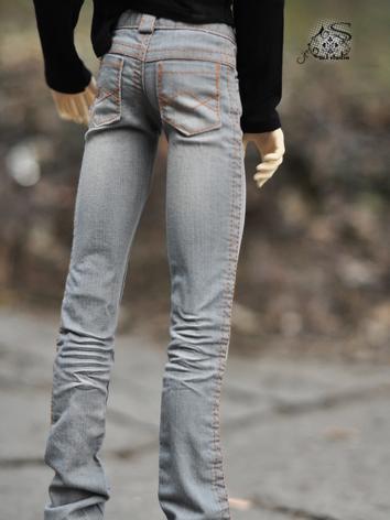 BJD Clothes Gray Jeans for 70cm/SD/MSD Ball-jointed Doll