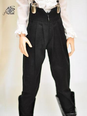 BJD Clothes Black Leisure Trousers for MSD/SD/70cm Ball-jointed Doll