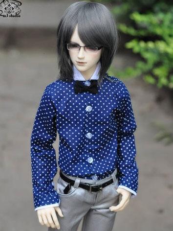 BJD Clothes Blue Shirt for MSD/SD/70cm Ball-jointed Doll