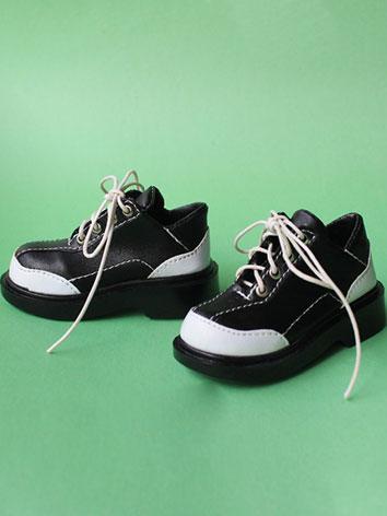 Bjd Shoes Boy/Girl Black&Wh...