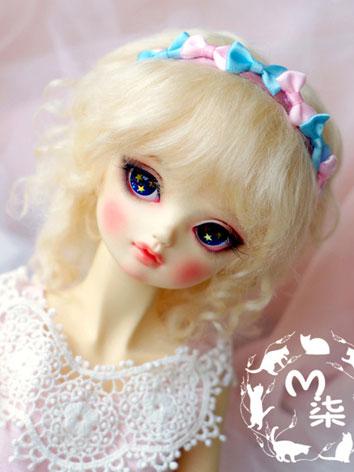 BJD Wig LIGHT Gold Hair for SD Size Ball-jointed Doll