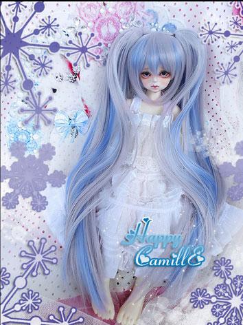 BJD Wig Blue Wig for SD/MSD Size Ball-jointed Doll